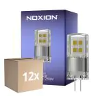 Monipakkaus 12x Noxion Bolt LED Capsule G4 2W 200lm - 827 Erittäin Lämmin Valkoinen | Himmennettävä - Korvaa 21W