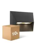 Monipakkaus 10x Nordlux Pontio Seinävalaisin Aluminium Musta | IP54 - Sopii 2x GU10