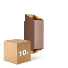 Monipakkaus 10x Nordlux Nico Seinävalaisin Aluminium Ruosteinen Up & Down | IP54 - Sopii 2x GU10