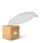 Monipakkaus 4x Ledvance LED Alasvalo Slim Pyöreä DN210 18W 1530lm 120D - 840 Kylmä Valkoinen | 225mm