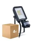 Monipakkaus 4x Philips LED Valonheitin Ledinaire BVP167 10W 1200lm 110D - 830-840-865 CCT | IP65 - Liike- ja Valotunnistin - Symmetrinen