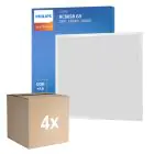 Monipakkaus 4x Philips LED Paneeli Ledinaire RC065B 28W 3400lm - 840 Kylmä Valkoinen | 60x60cm - UGR 