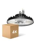 Monipakkaus 4x Noxion LED Highbay Ecowhite V2.0 200W 32000lm 90D - 840 Kylmä Valkoinen | IP65 - 1-10V Himmennettävä