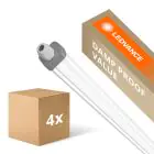 Monipakkaus 4x Ledvance LED Loisteputkivalaisimet Vedenkestävä Kosteudenkestävä Slimvalue 50W 5500lm - 840 Kylmä Valkoinen | 150cm 