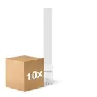 Monipakkaus 10x Noxion Lucent PL-S LED  6W - 830 Lämmin Valkoinen | 4-Nastaa - Korvaa 11W