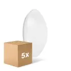 Monipakkaus 5x Ledvance Surface Pyöreä 400 24W 840 1920lm Valkoinen IP44 | Kylmä Valkoinen
