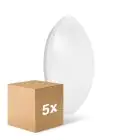 Monipakkaus 5x Ledvance Surface Pyöreä 400 24W 830 1920lm Valkoinen IP44 | Lämmin Valkoinen