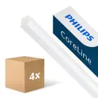 Monipakkaus 4x Philips LED Loisteputkivalaisimet CoreLine BN126C 31W 4100lm - 840 Kylmä Valkoinen | 120cm - 1x Läpijohdotus