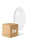 Monipakkaus 5x Ledvance Surface Pyöreä 250 Valkoinen 13W 920lm - 830 Lämmin Valkoinen | Sensori - IP44 - Korvaa 2x13W