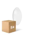 Monipakkaus 5x Ledvance Surface Pyöreä 250 13W 840 960lm Valkoinen IP44 | Kylmä Valkoinen