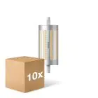 Monipakkaus 10x Philips Corepro LED Lineair R7s 118mm 17.5W 2460lm - 840 Kylmä Valkoinen | Himmennettävä - Korvaa 150W