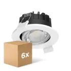 Monipakkaus 6x Philips LED Kohdevalaisin Ledinaire RS071B 6W 500lm 21x40D - 827-830-840 CCT | 89mm - Odetnij 68mm - IP20 - Himmennettävä