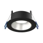 Noxion LED Kohdevalaisin Ares Syvä ring Musta -   Inner Rengas Hopea | Odetnij 68mm - incl. GU10 Fitting