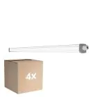 Monipakkaus 4x Ledvance LED Loisteputkivalaisimet Vedenkestävä Kosteudenkestävä Slimvalue 36W 4000lm - 865 Päivänvalo Valkoinen | 120cm 