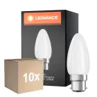 Monipakkaus 10x Ledvance Classic Performance LED Lamppu B22d Kynttilä Filament Matta 4.8W 470lm - 827 Erittäin Lämmin Valkoinen | Himmennettävä - Korvaa 40W