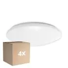 Monipakkaus 4x Noxion LED Bulkhead Corido V2 Valkoinen 12/16/20W 2000lm 830-840-865 CCT | IP44 - Liike- ja Valotunnistin