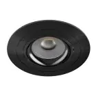 Noxion Upotettu Kohdevalaisin Logic MR16 Kallistettava Kiiltävä Musta | 92mm - Odetnij 80mm - IP20 - Sis. GU10 Kanta