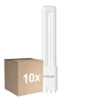 Monipakkaus 10x Noxion Lucent PL-L LED 7.9W 950lm - 830 Lämmin Valkoinen | 4-Nastaa - Korvaa 18W