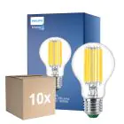 Monipakkaus 10x Philips MASTER LED Lamppu Ultra Efficient E27 Päärynä Kirkas 7.3W 1535lm - 840 Kylmä Valkoinen | Korvaa 100W