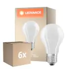 Monipakkaus 6x Osram Classic LED E27 Päärynä Filament Matta 11W 1521lm - 840 Kylmä Valkoinen | Himmennettävä - Korvaa 100W