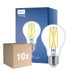 Monipakkaus 10x Philips Master LED E27 Päärynä Filament Kirkas 5.9W 806lm - 922-927 Dim To Warm | Paras Värintoisto - Himmennettävä - Korvaa 60W