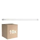 Monipakkaus 10x Sylvania ToLEDo Superia LED Putki T8 (EM/Mains) Ultra Efficiency 16.8W 3100lm - 840 Kylmä Valkoinen | 120cm - Korvaa 36W