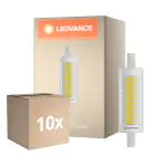 Monipakkaus 10x Ledvance LED Slim Line R7s 78mm 9.5W 1055lm - 827 Erittäin Lämmin Valkoinen | Himmennettävä - Korvaa 75W