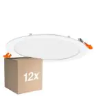Monipakkaus 12x Osram LED Alasvalo Recess Slim Valkoinen 22W 2000lm 110D - 830 Lämmin Valkoinen | Odetnij 200mm - IP20