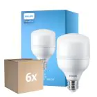 Monipakkaus 6x Philips CorePro LED E27 Matta 20W 2050lm - 830 Lämmin Valkoinen | Korvaa 120W