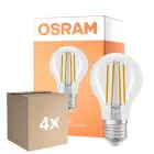 Monipakkaus 4x Osram Parathom Classic LED E27 Päärynä Filament Kirkas 6.5W 806lm - 822-827 Dim To Warm | Himmennettävä - Korvaa 60W