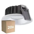 Monipakkaus 20x Ledvance LED Kohdevalaisin Air Fix Aluminium hopea 6W 510lm 36D - 930 Lämmin Valkoinen | Odetnij 68mm - IP65 - Paras Värintoisto - Himmennettävä