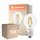 Monipakkaus 10x Ledvance Classic LED E27 Päärynä Filament Kirkas 3.4W 470lm - 827 Erittäin Lämmin Valkoinen | Himmennettävä - Korvaa 40W