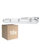 Monipakkaus 10x Ledvance LED Loisteputkivalaisimet Vedenkestävä Kosteudenkestävä Value 9W 1080lm - 840 Kylmä Valkoinen | 60cm 