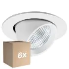 Monipakkaus 6x Noxion LED Kohdevalaisin Forza V2 Aluminium Valkoinen 28/32/36/40W - 3300/3700/4100/4500lm 36D - 930-940-957 CCT | 160mm - Odetnij 145mm - Paras Värintoisto