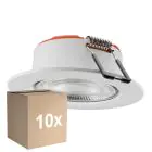 Monipakkaus 10x Ledvance Kohdevalaisin Combo Fire Rated FIX Valkoinen 5W 560lm 60D - 840 Kylmä Valkoinen | Odetnij 70 - IP65 - Himmennettävä