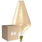 Monipakkaus 6x Calex XXL Vienna Kulta LED E27 Filament 4W 320lm- 822 Erittäin Lämmin Valkoinen | Himmennettävä