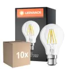 Monipakkaus 10x Ledvance Classic Performance LED Lamppu B22d Päärynä Filament Kirkas 6.5W 806lm - 827 Erittäin Lämmin Valkoinen | Korvaa 60W