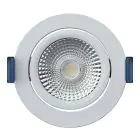 EcoDim Upotettu Kohdevalaisin Valkoinen 6W 450lm 60D 827- 860 Säädettävä Valkoinen | RGB - 85mm - Odetnij 75mm - IP54 - Zigbee Himmennettävä