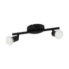 Eglo Kattovalo Buzz-LED Teräs Musta 2x2.8W 2x250lm - 830 Lämmin Valkoinen | IP20 - Sis. 2x GU10
