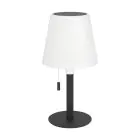 Eglo Pöytävalaisin Montapalma Solar Teräs Musta 2W 190lm - 830 Lämmin Valkoinen | IP54 - Himmennettävä - USB-C