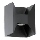 Eglo Seinävalaisin Morino Ulkona Aluminium Antrasiitti/Grafiitti Up & Down  5W 460lm - 830 Lämmin Valkoinen