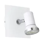 Eglo Seinävalaisin Tamara 1 Teräs Valkoinen Kromi 2.8W 250lm - 830 Lämmin Valkoinen | IP44 - Sis. 1x GU10