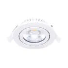 Noxion LED Kallistettava Slim Kohdevalaisin Valkoinen Pyöreä 5W 550lm 60D - 940 Kylmä Valkoinen | 85mm - IP54 - Himmennettävä - Paras Värintoisto